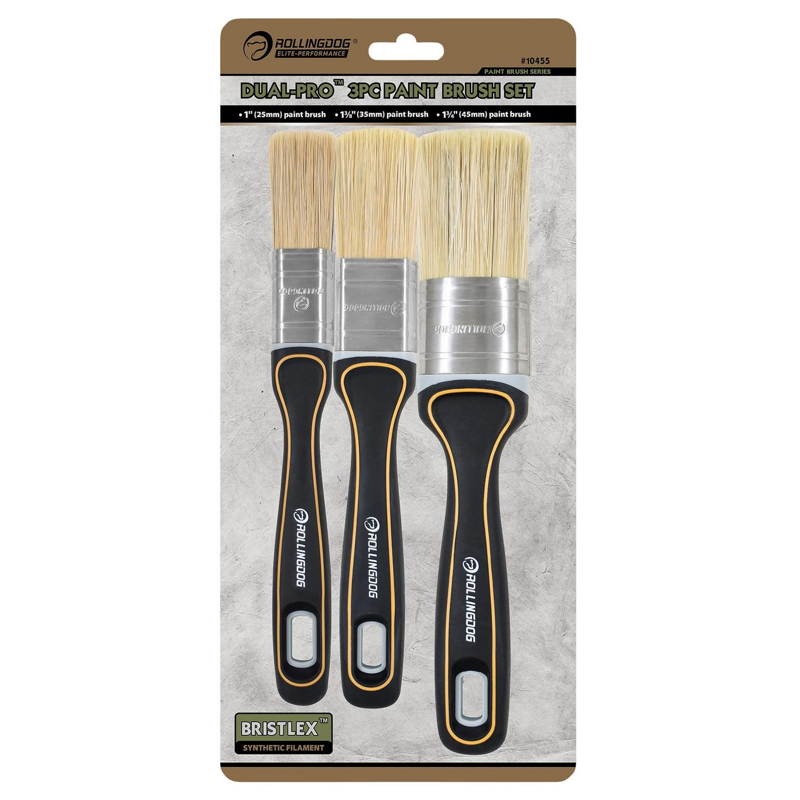 Rollingdog Dual-Pro DP1000 Paint Brush Set (3 Piece)