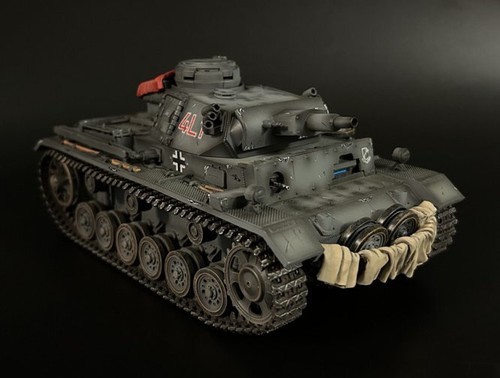 AX022 German Grey Panzer III Ausf N of Div “LSSAH” WarPark Scale Model Miniature - Picture 6 of 8