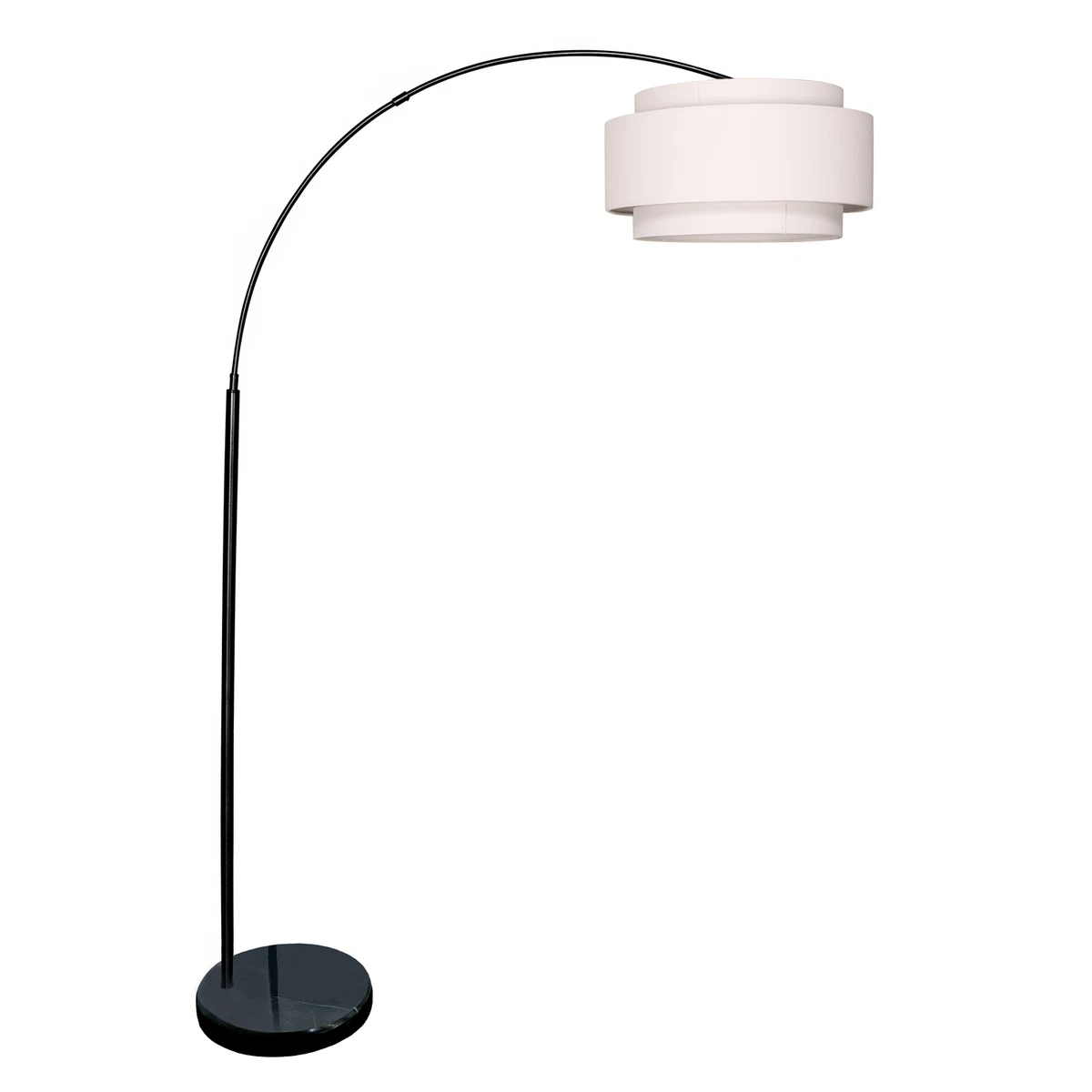 Black metal sale standing lamp