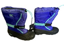 Sorel Insulated Youth Snow Blue/Purple Boots Size 7