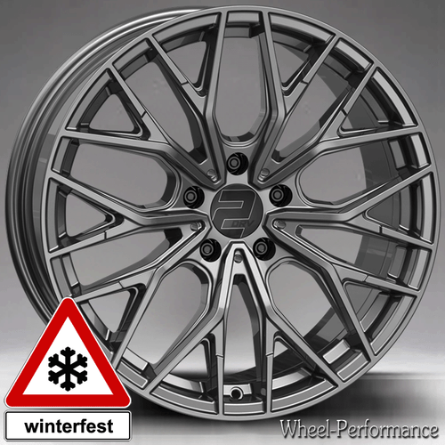 19 Zoll W37 Alufelgen 8,5x19 5x108 ET40 in dunkelgrau für Ford - Bild 1 von 8
