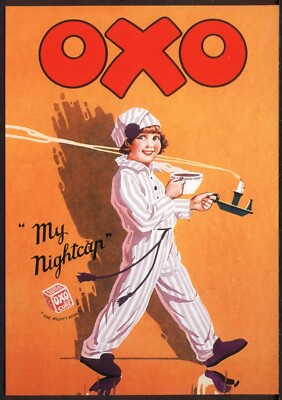 Moderne Postkarte: OXO - Mein Schlummertrunk! Repro Werbung (Opie 01WY05)