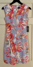 NWT Vince Camuto Floral Dress VC8M3806 - Hidden Side Pockets! - Sz 2