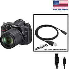 Nikon D7100 Digital DSLR Camera USB Cable Transfer Cord Replacement