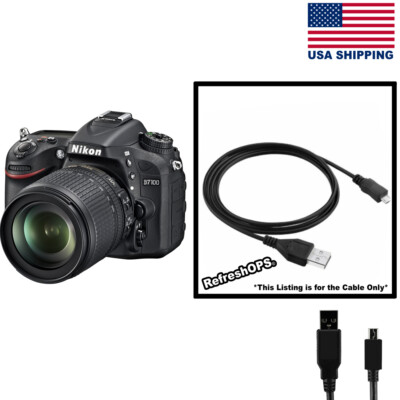 Nikon D7100 Digital DSLR Camera USB Cable Transfer Cord Replacement