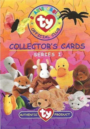  Beanie Babies SERIES 1 BLUE  FOIL  CARDS BY TY   CHOOSE