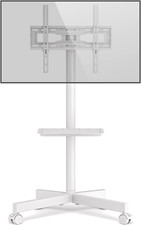 Supporto TV da Pavimento Porta TV con Ruote Carrello per Schermi Plasma/LCD/LED 