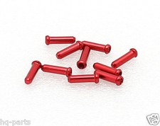 10 Bike Shift Brake Cable Ends Tips Caps Crimps RED