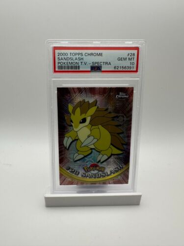 2000 Topps Chrome Pokémon Spectra HOLO #28 SANDSLASH PSA 10 - Picture 1 of 2