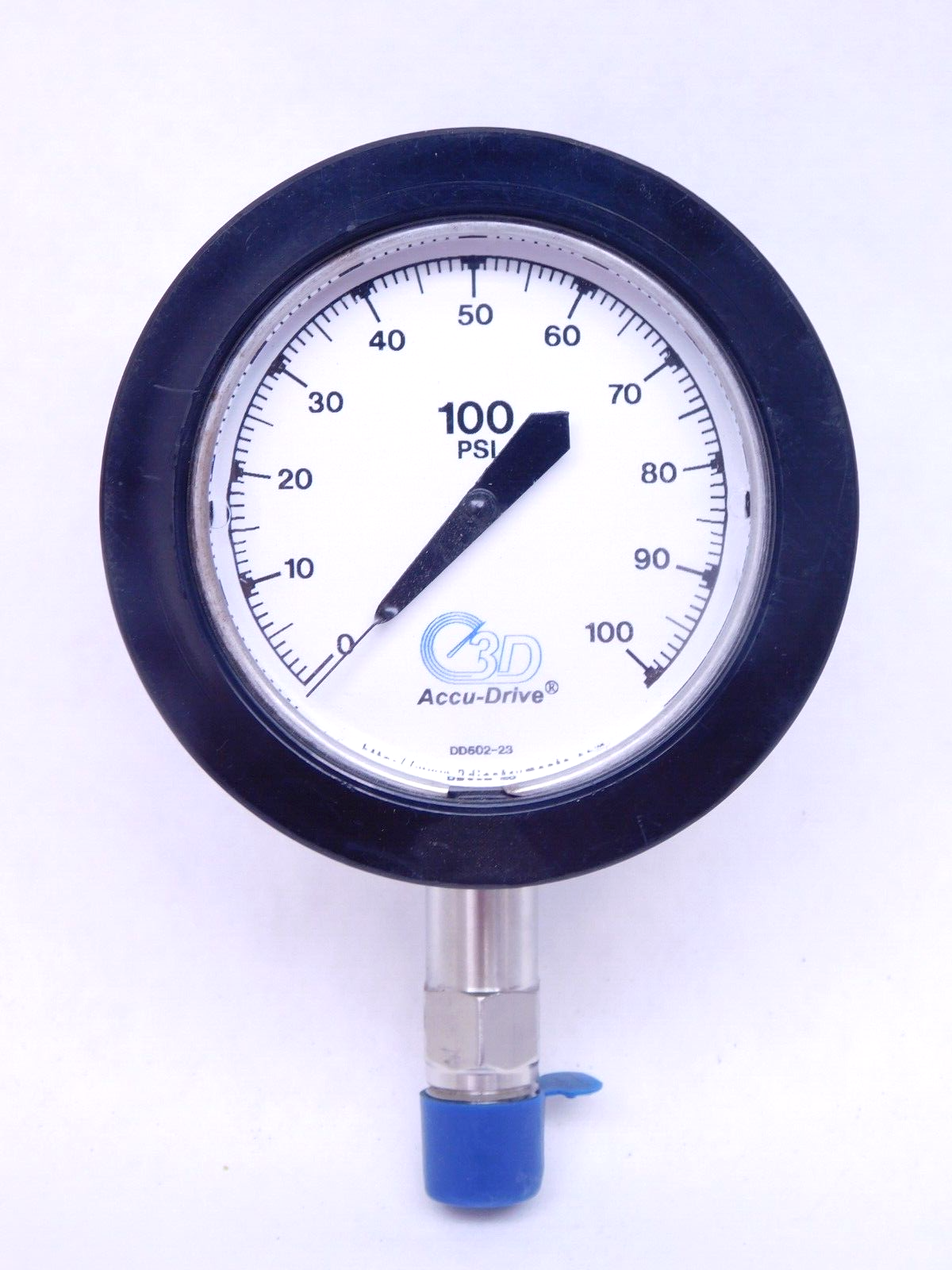 3D INSTRUMENTS Accu-Drive Pressure Gauge 1/4"NPT 0-100 PSI P/N 25502 ...
