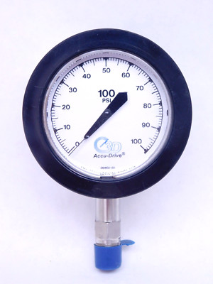 3D INSTRUMENTS Accu-Drive Pressure Gauge 1/4''NPT 0-100 PSI P/N 25502-23B11 SDO