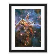 Listing image for Hubble Space Telescope Pillar Jets HH 901/902 Colourful Framed Wall Art 18X24"