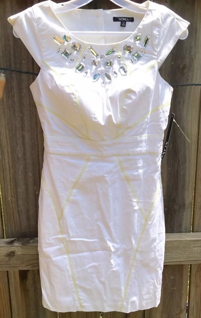 white summer shift dress