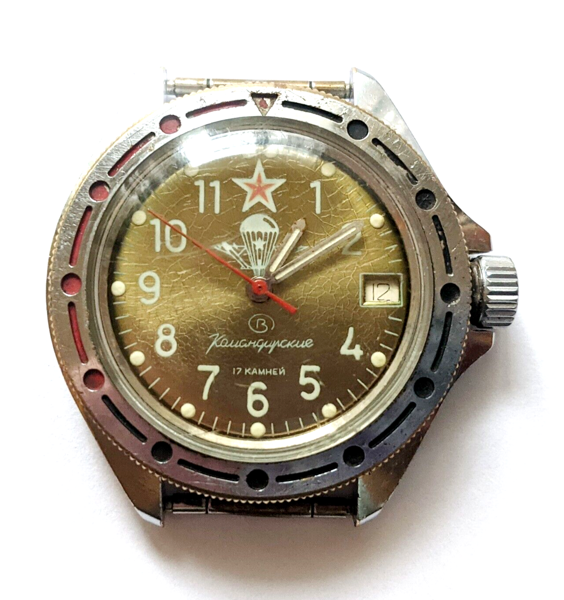 Vintage watch Wostok Komandirskie Military Paratrooper cal. 2414