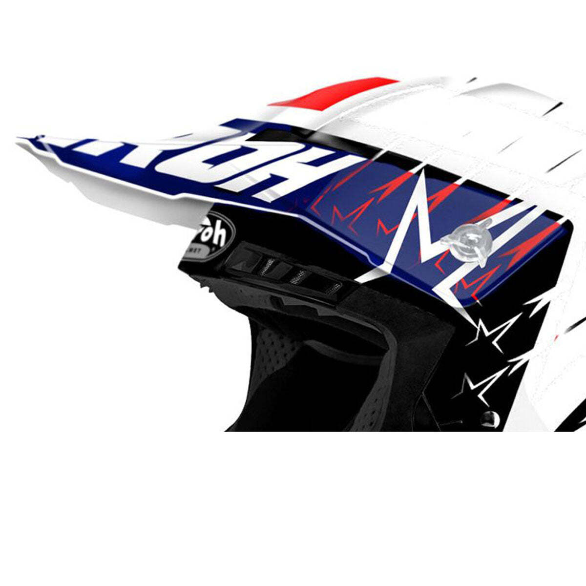 Airoh Off Road Peak For Switch Startruck Red Blue White