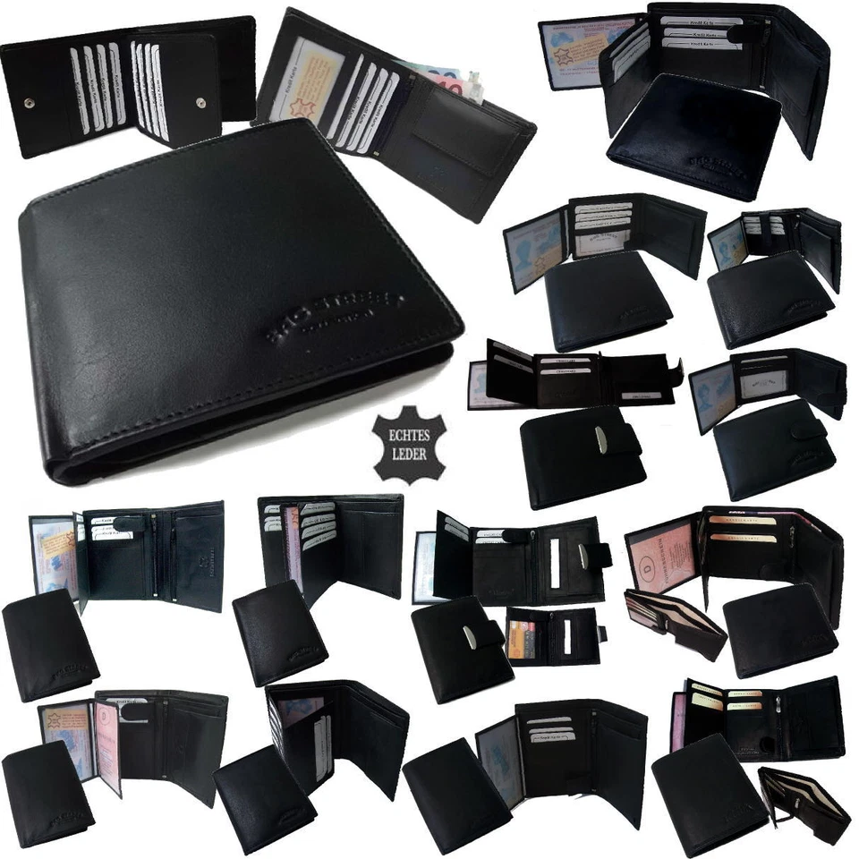 BAG STREET Portemonnaie Herren echt Leder Geldbörse Geldbeutel Portmonee Brieftasche PV12*