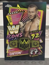 2021 WWE Topps Chrome Slam Attack RANDY ORTON BLACK REFRACTOR #181 SSP #05/10