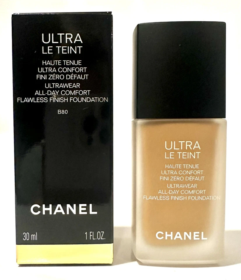 CHANEL ULTRA LE TEINT ULTRAWEAR FLAWLESS FINISH FOUNDATION B80 NIB 1 oz - image 1 of 1