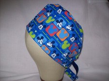 Men/Women Surgical Scrub Cap Lined Mouse Very Cool 100 Cotton