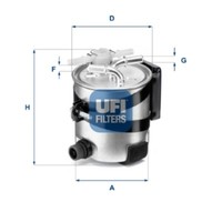 UFI Kraftstofffilter Passend FüR Renault ScéNic II
