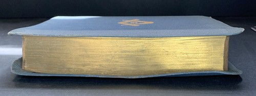 Holy Bible Masonic Edition 1940 Holman Blue Cover Illustrated King Solomon VTG - Picture 5 of 11