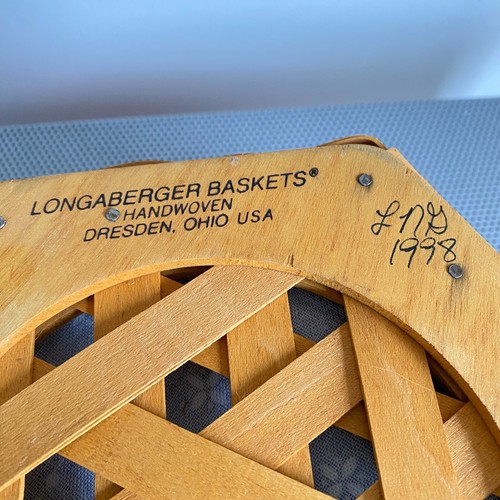 Longaberger Generations Basket With Blue Liner 10” - Picture 8 of 11