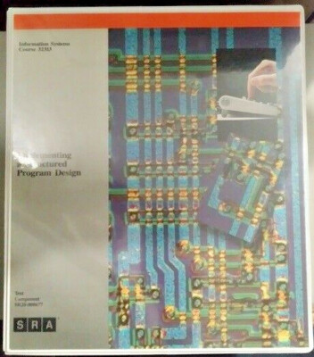 IBM SRA Information Systems Computer Programming Course 32313, 1989, Vtg NOS