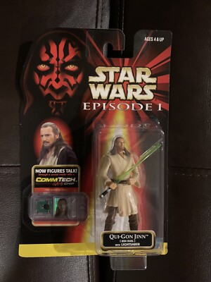 1998 Star Wars Episode 1 Qui-Gon Jinn (Jedi Duel) Collection 1 Action Figure New