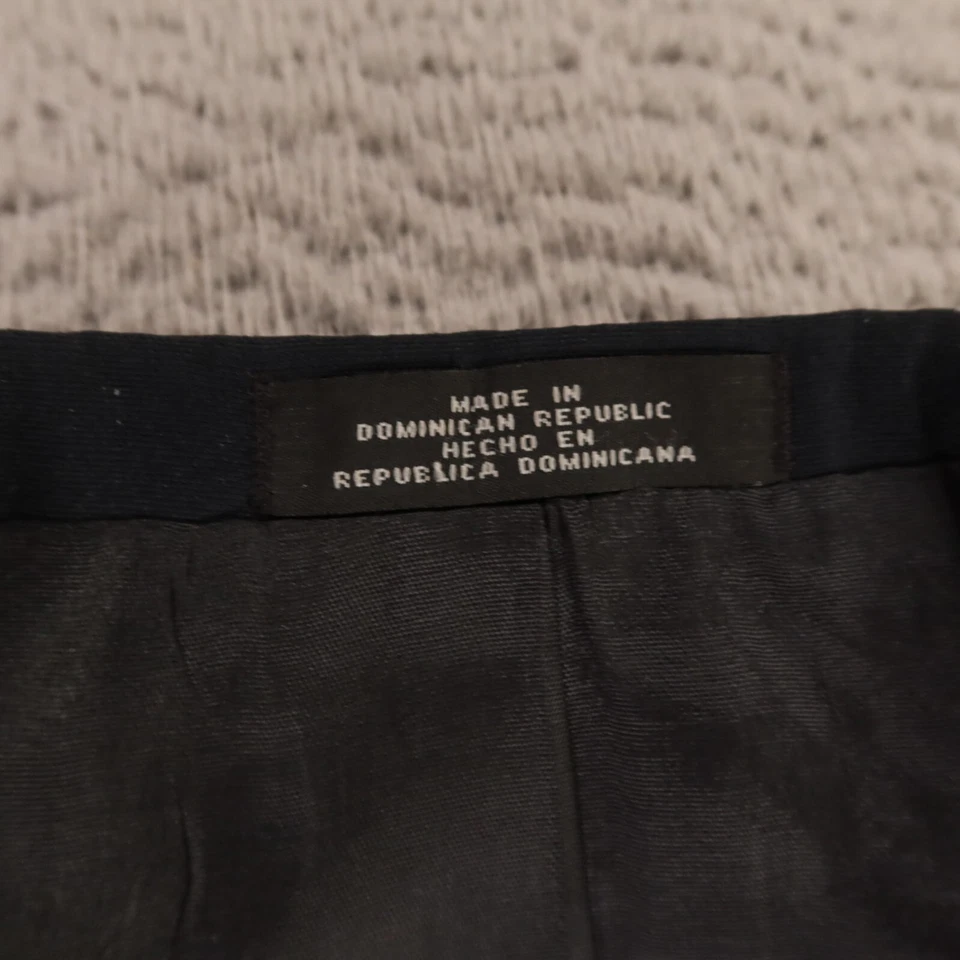 Chaqueta de Colección Hopsack M Azul Poliéster Parche Bolsillos Blazer Abrigo Deportivo 42R Foto 3 de 4