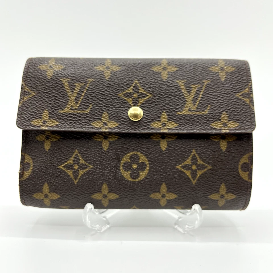 Cartera Louis-Vuitton Monograma M61215 Porte Tresor Internacional Auténtica de Japón Foto 2 de 4