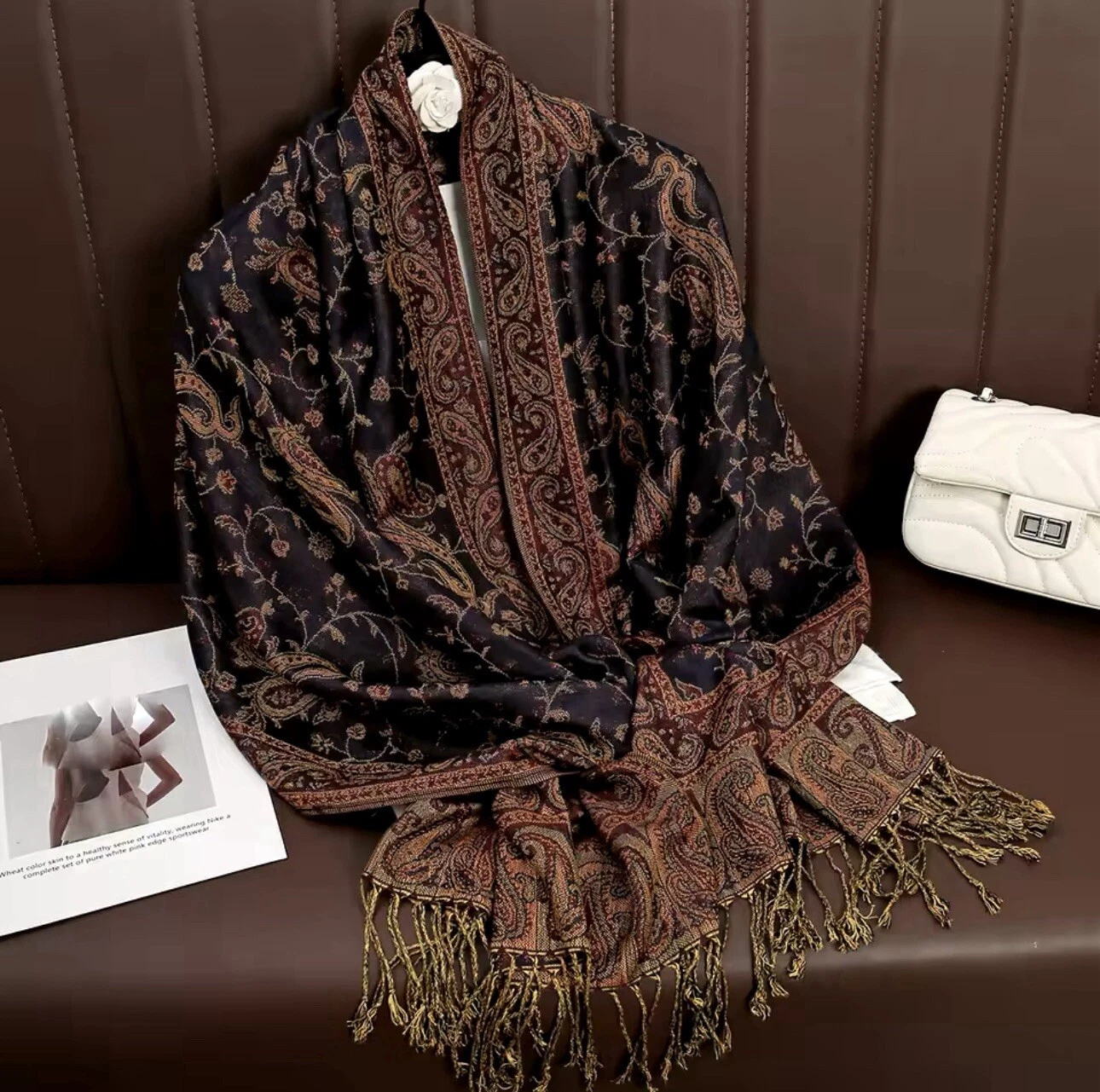 New Thick Luxury Cashmere Pashmina Warm Winter Scarf Female Foulard Shawl UK