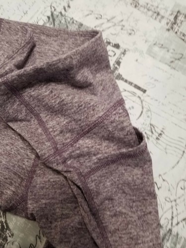 Legging capri cintura alta para mujer C9 Champion, yoga púrpura jaspeado talla (M) - Imagen 5 de 6