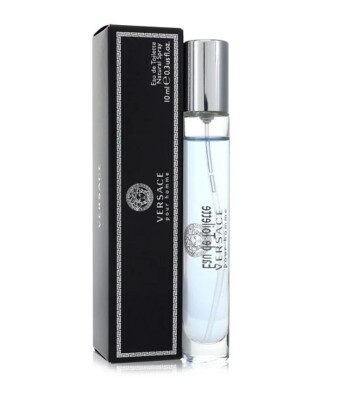 Versace Four Homme Men Mini Bottle 0.3 oz 10 ml Eau De Toilette Spray in Box