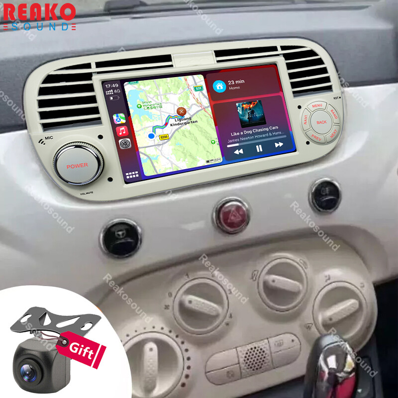 Autoradio Fiat 500 2007-2015 Con Carplay Wireless - Schermo 7 Pollici, Bluetooth 5.0, Android Auto - Foto 10