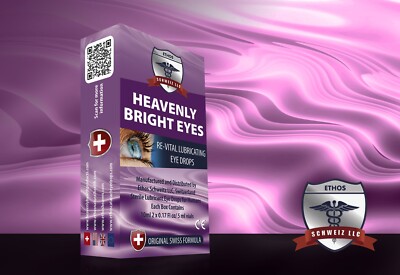 Ethos Heavenly Re-Vital Eyes Trockene Augentropfen Gleitmittel Reizung Floater Linderung