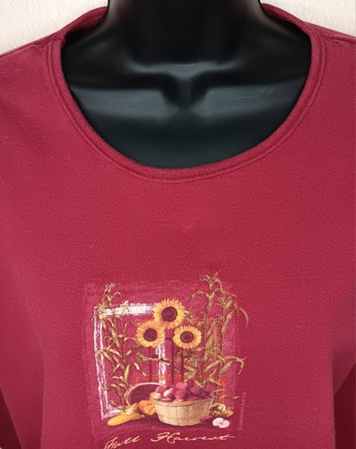 T-shirt donna piccola Y2K Sonoma vintage anni 90 maglietta autunno raccolta autunno manica lunga - Foto 2 di 6