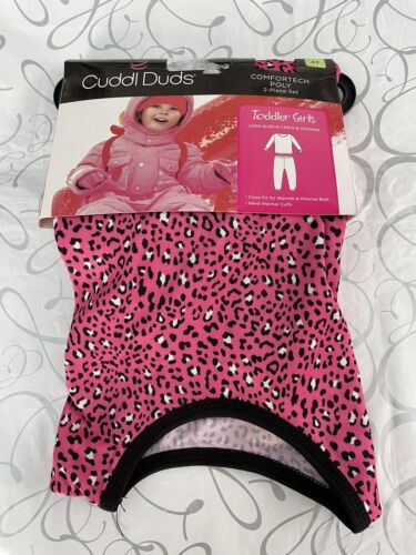 Cuddl Duds 2 Piece Set Toddler  4T Pink Print NEW Legging & Crew Top - Picture 1 of 5