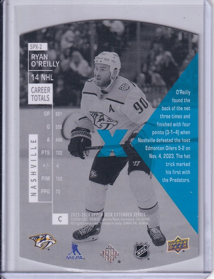 Ryan O'Reilly, Nashville Predators 2023-24 Extended Series Holoview #SPX-2 - Image 2 of 2