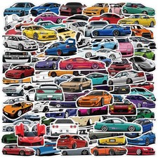 Jdm Car Stickers 100pcs Vinyl Waterproof Racing Decals Laptop Guitar Skateboard
