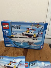 LEGO City: Fishing Boat (4642) and City Harbor Speed Boat (4641) Complete Sets
