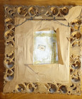 Antique Victorian Hand Painted Beatrice Censi Porcelain Plaque & Gilded Frame — photo 4