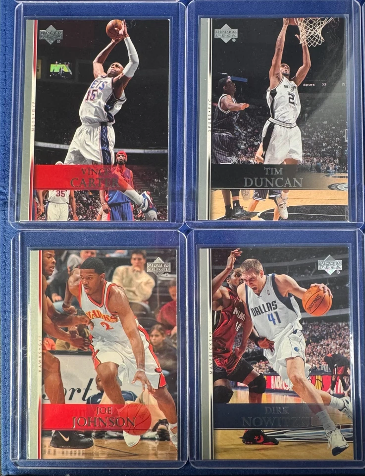 Lote de primera edición 2007-08 Upper Deck (22)- Nowitzki, Fisher, Johnson, Carter Foto 2 de 4