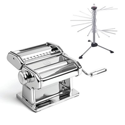 Marcato Atlas Plus 150mm Adjustable Pasta Machine + Drying Rack
