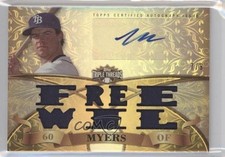2013 Topps Triple Threads Auto Relics Gold 7/9 Wil Myers #TTAR-WM2 Auto 2v9