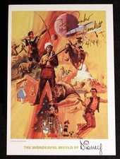 Fess Parker SIGNED Davy Crockett Wonderful World of Disney Paul Wenzel Design