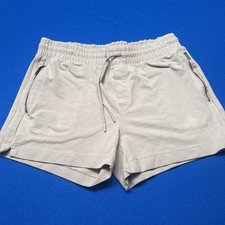 Members Mark Twill Shorts Womens Size L Brown Stretch