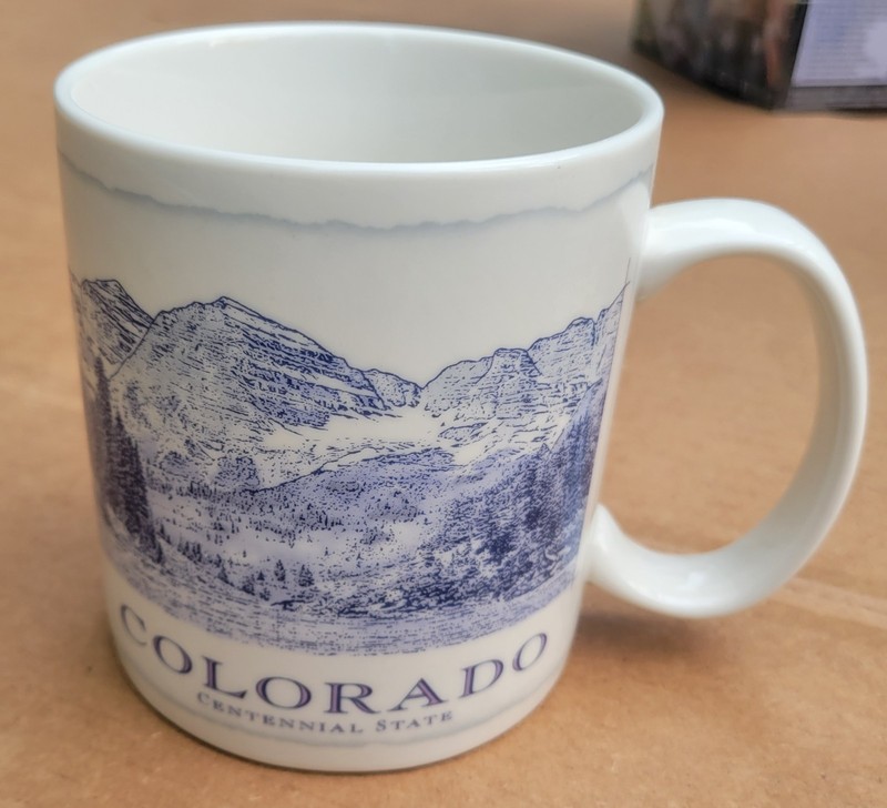 Starbucks 2008 Colorado Architectural 18 oz Coffee Tea Cup Mug GUC