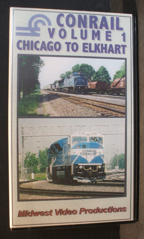 Conrail - Volume 1 Chicago to Elkhart Midwest Video Productions VHS