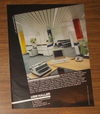 Rare Advertising USM HALLER Furniture Building System Office Computer Workstation 1985