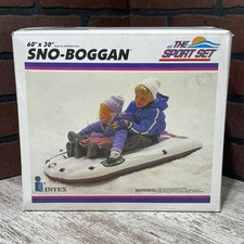 SNO-BOGGAN Inflatable Vinyl 60  x 30  INTEX vintage 1990 S-80 Vinyl NEW In Box